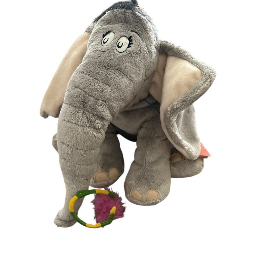 Horton Hears a Who Dr Seuss Plush Macy's 2008 Stuffed Elephant With Book